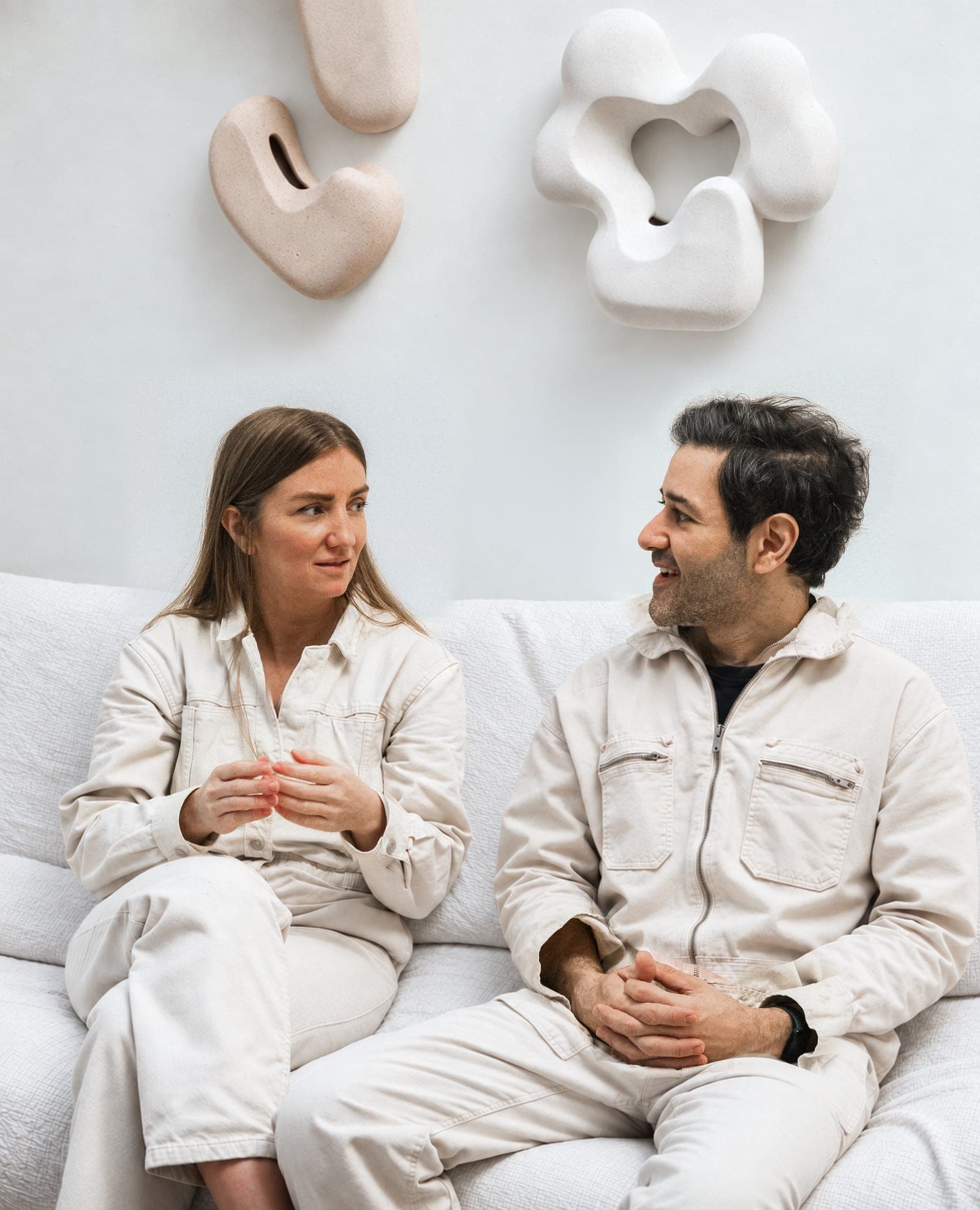 Photo of Onur Iseri and Alicja Strzyzynska at their studio